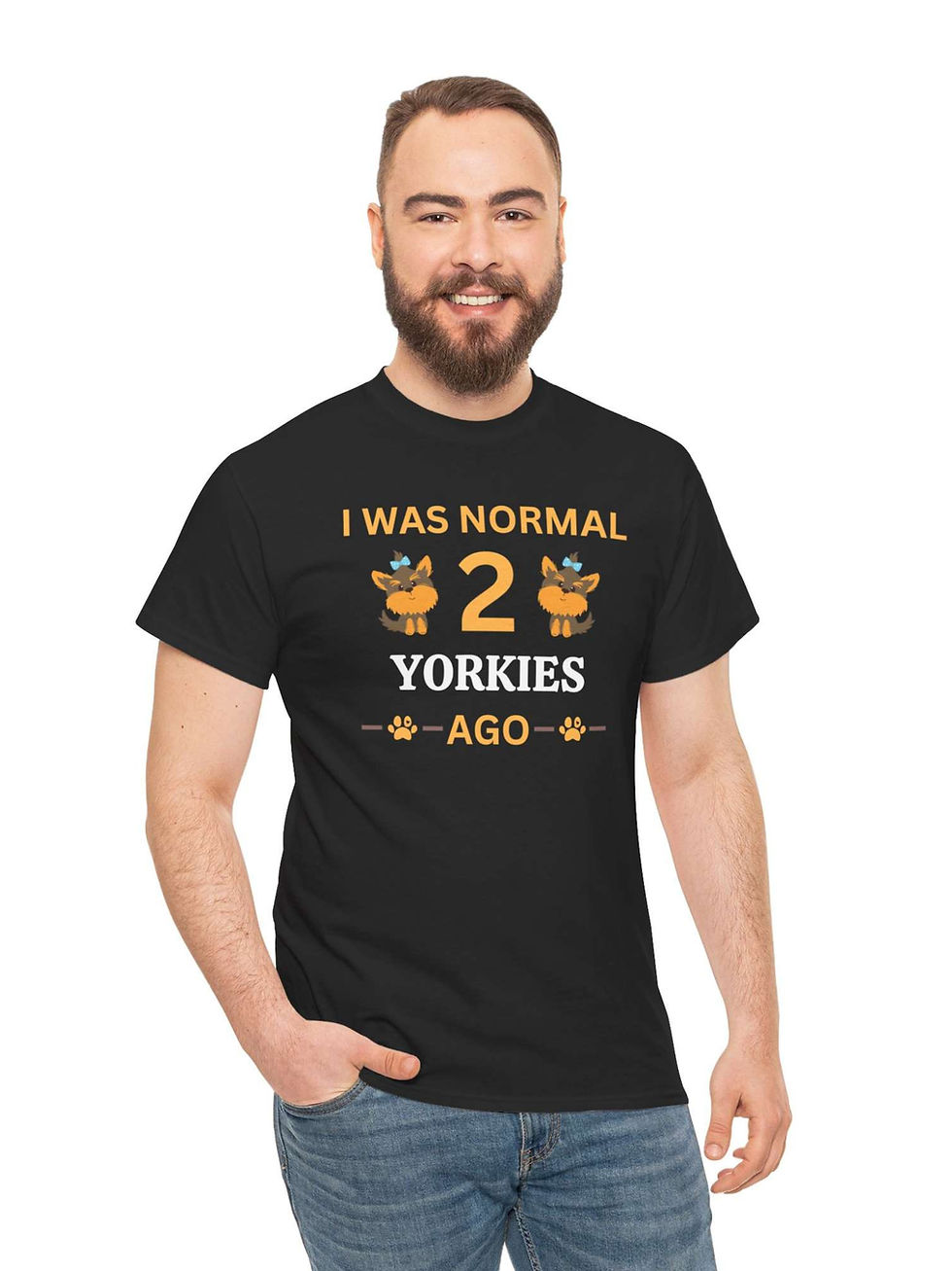 Küçük resim: Yorkshire Terrier Tişört I Was Normal