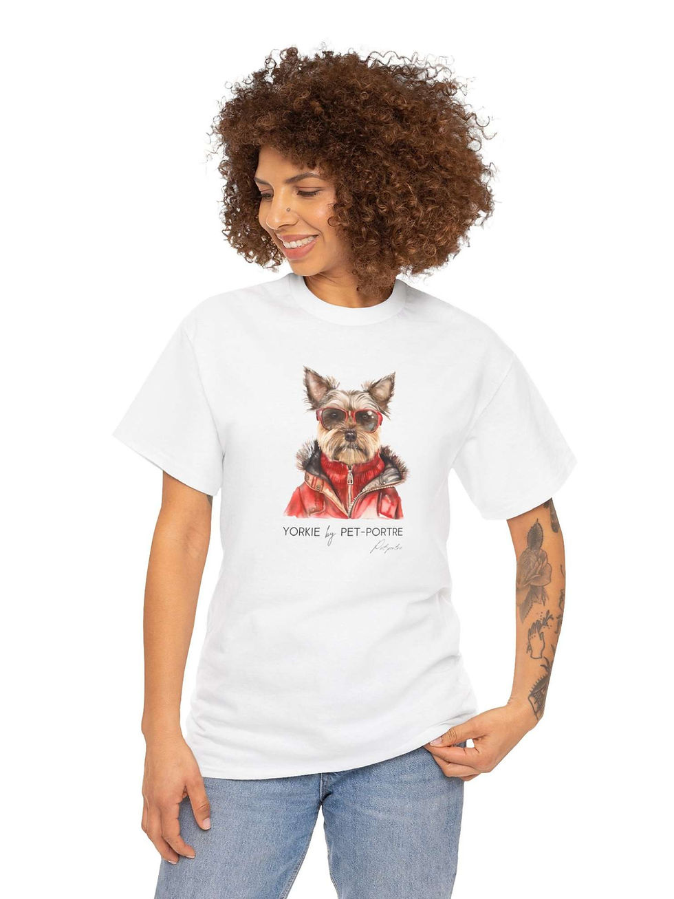Küçük resim: Yorkshire Terrier Tişört Pet-Portre London