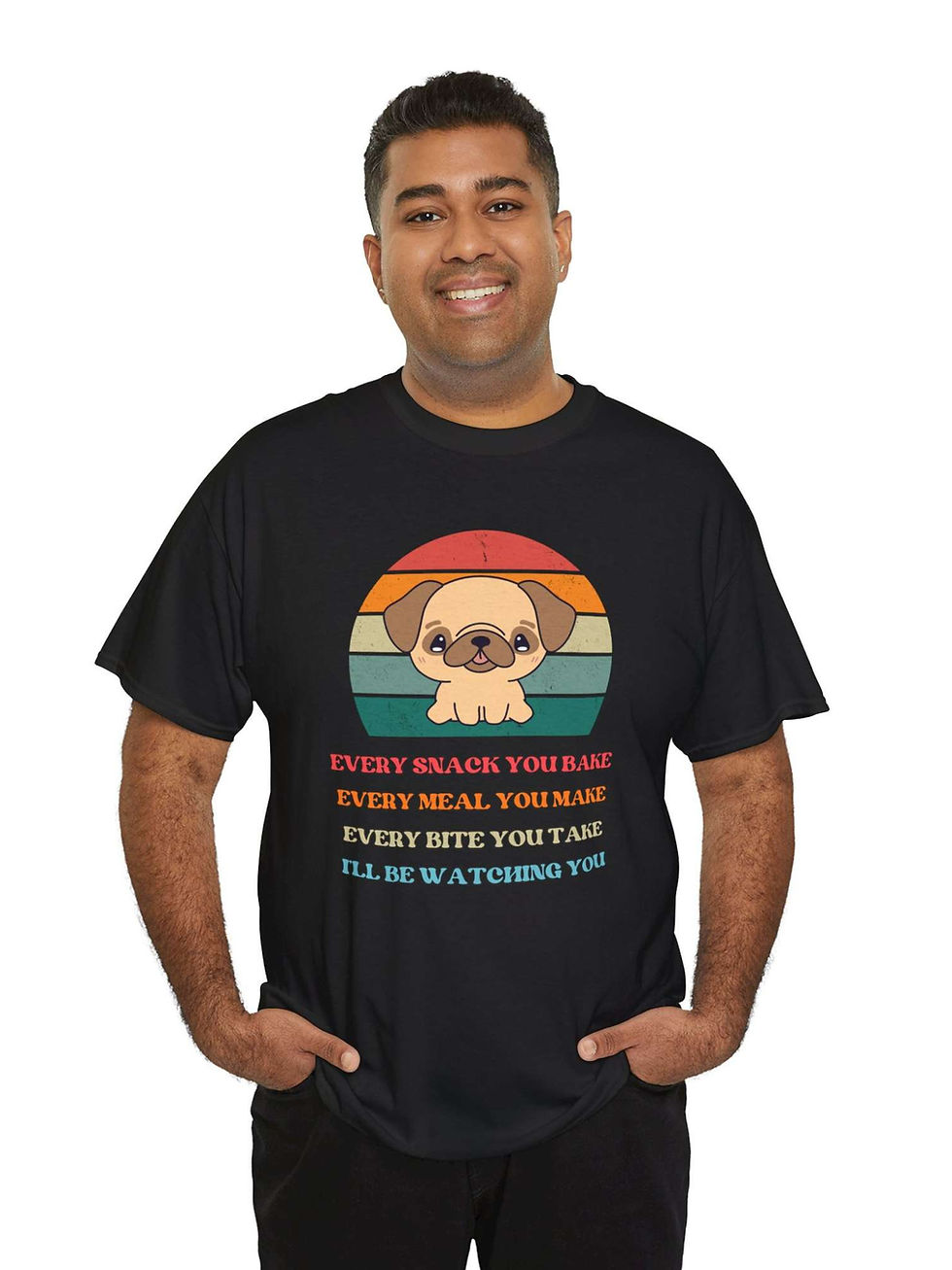 Küçük resim: Pug Tişört Every Snack