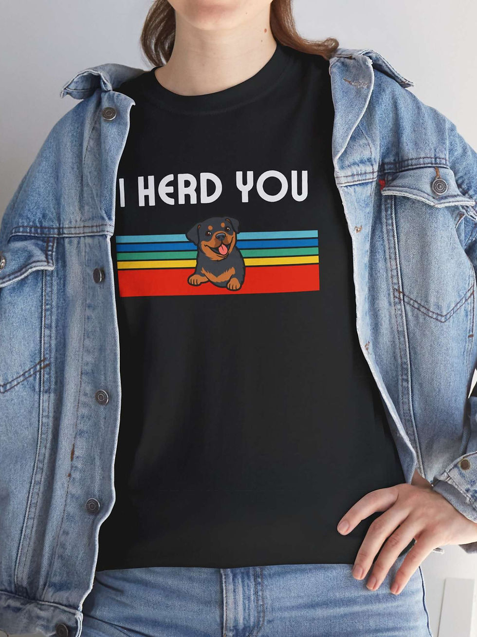 Küçük resim: Rottweiler Tişört I Herd You