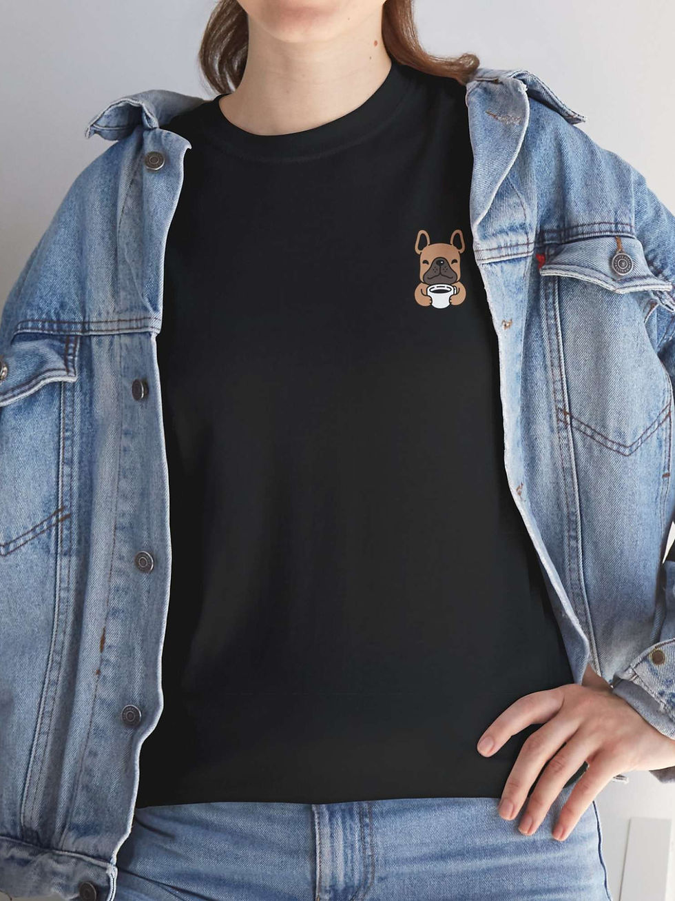 Küçük resim: Fransız Bulldog Tişört Minimalist III