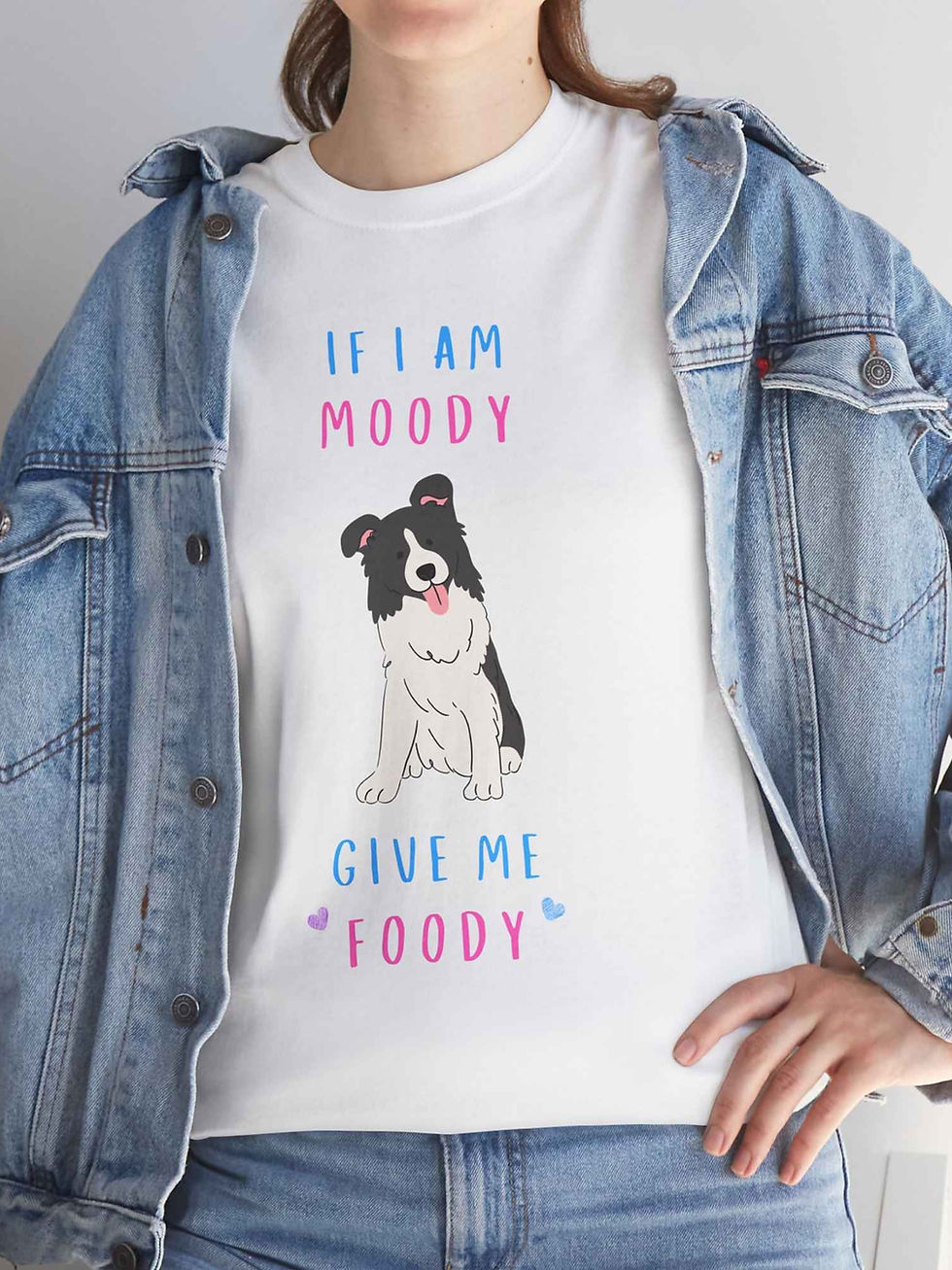 Küçük resim: Border Collie Tişört If I'm Moody