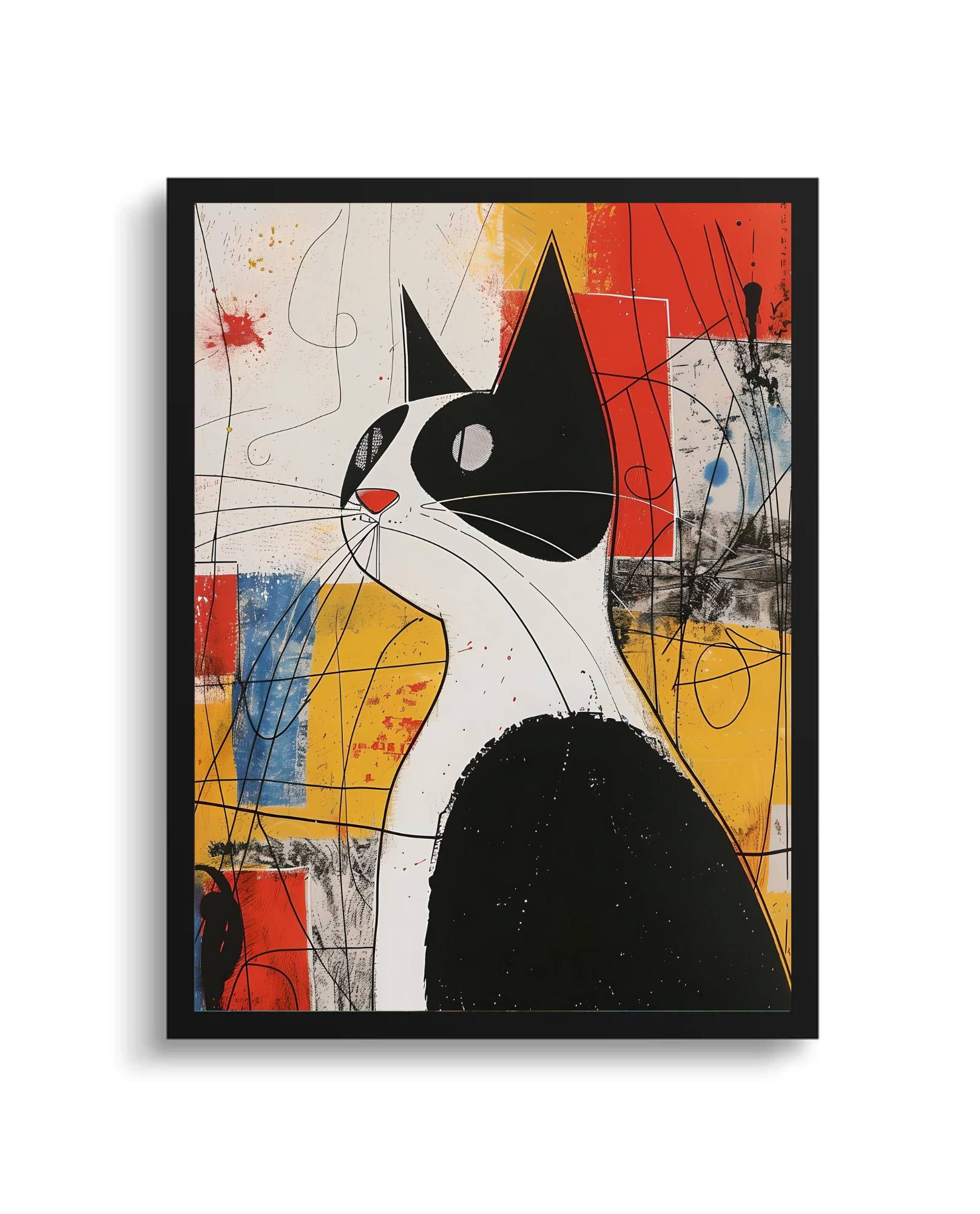 Siyah Beyaz Kedi Madrid