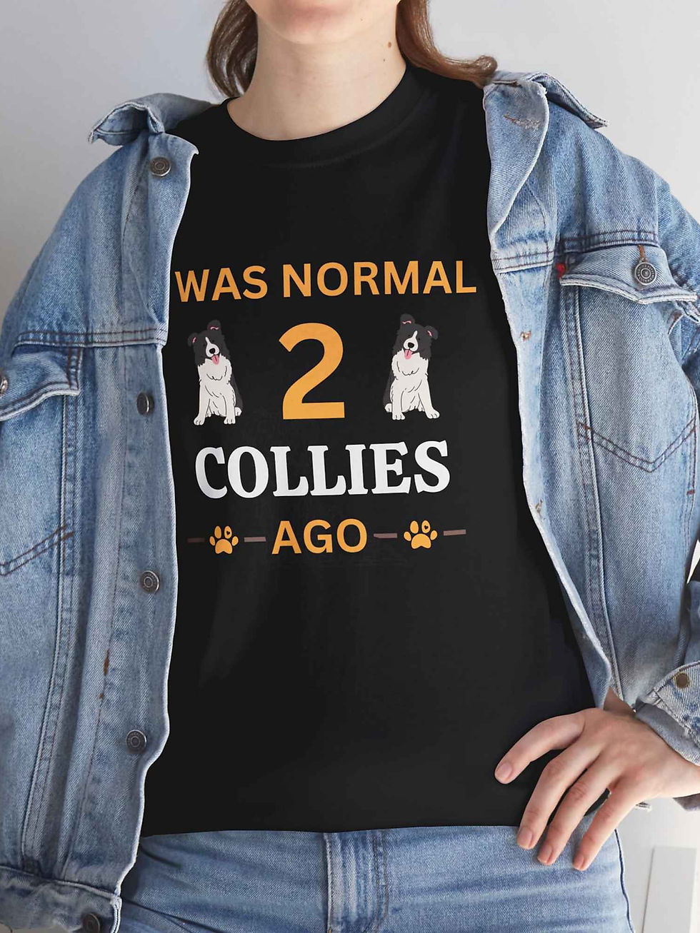 Küçük resim: Border Collie Tişört 2 Collies Ago