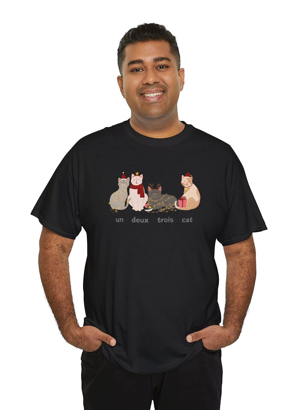 Küçük resim: Kedi Tişört Paris Christmas