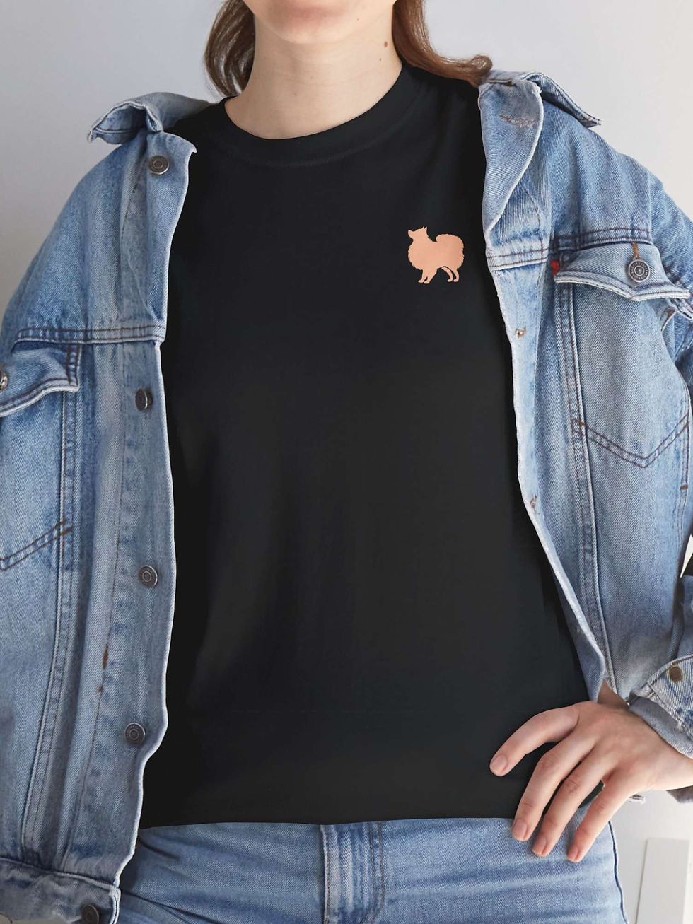 Küçük resim: Pomeranian Tişört Minimalist II