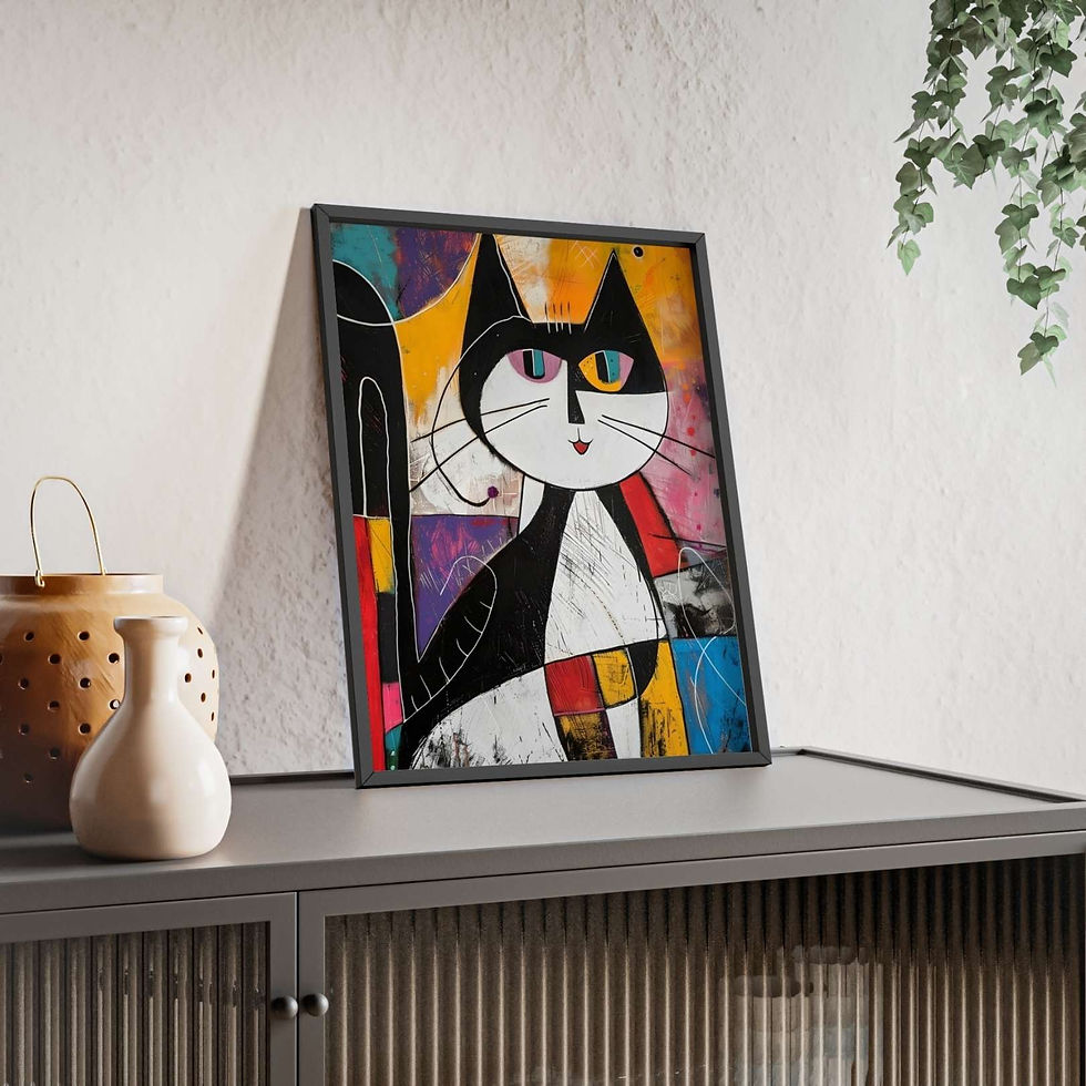 Küçük resim: Siyah Beyaz Kedi Barcelona