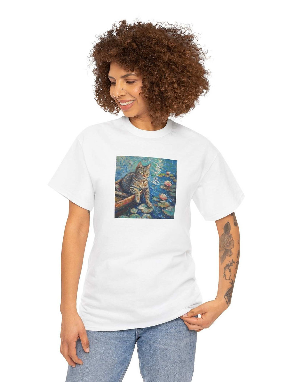 Küçük resim: Tekir Kedi Tişört Oxford