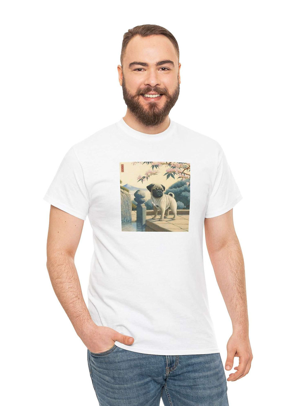 Küçük resim: Pug Tişört Kyoto