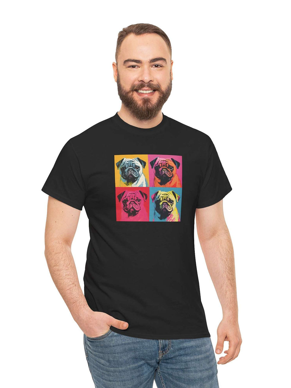 Küçük resim: Pug Tişört Washington