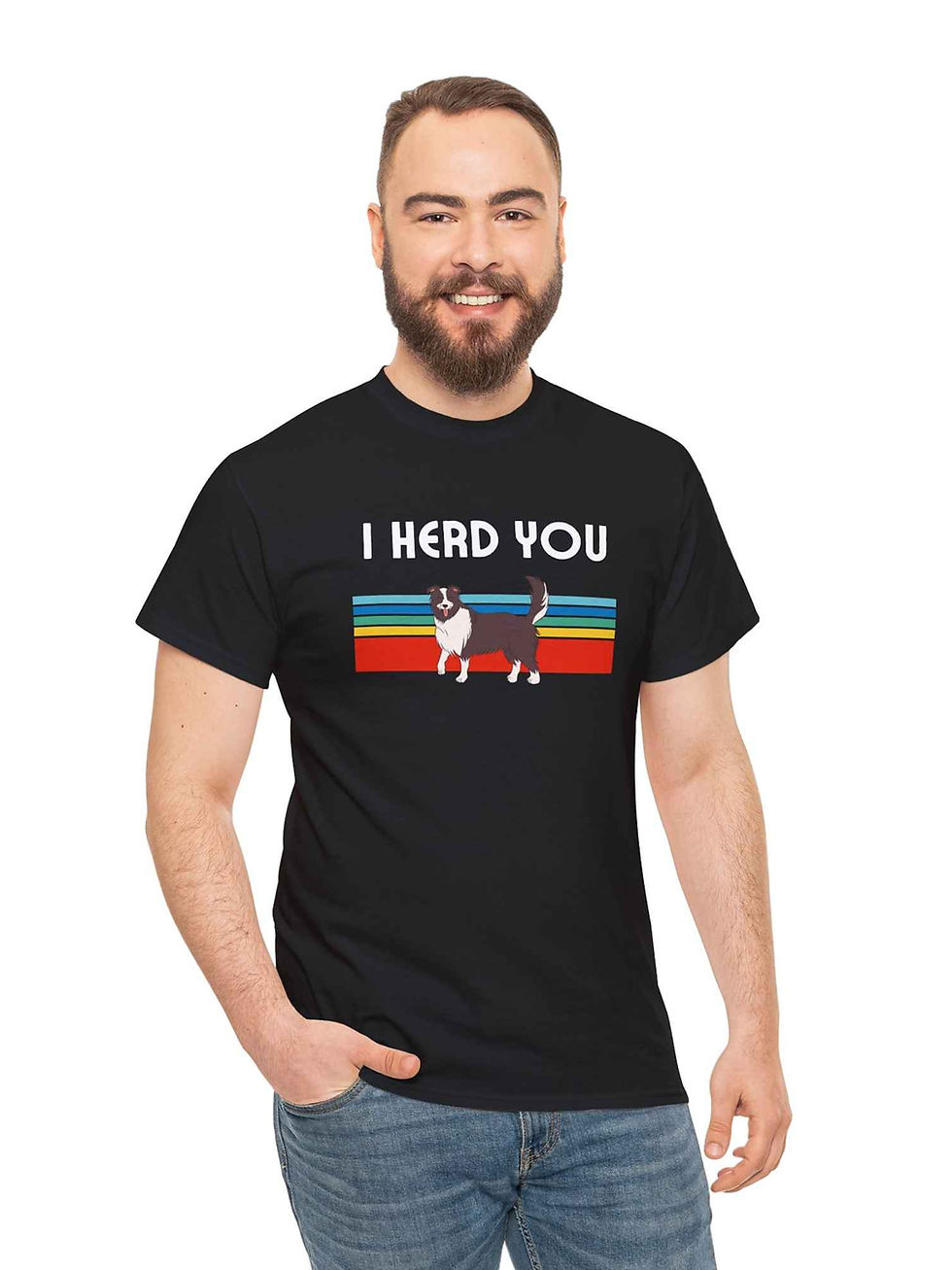 Küçük resim: Border Collie Tişört I Herd You
