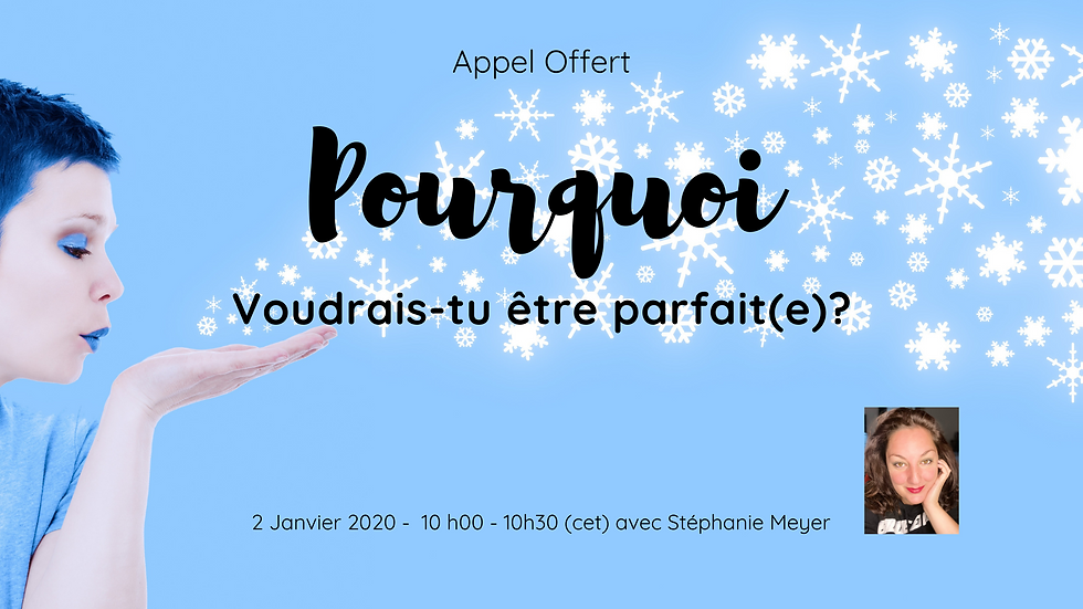Pourquoi voudrais-tu être parfait(e)?