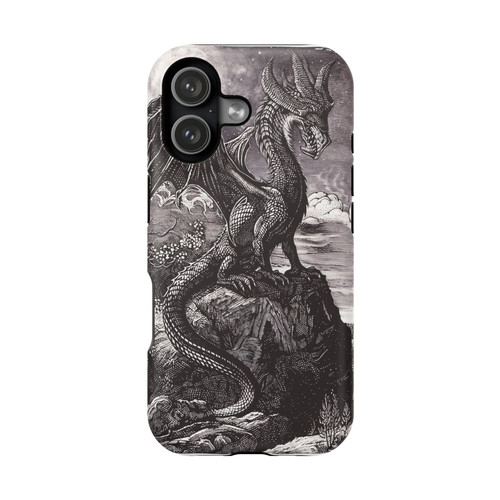 Dragon Engraving Impact-Resistant iphone 17 Case — Vintage Mythic
