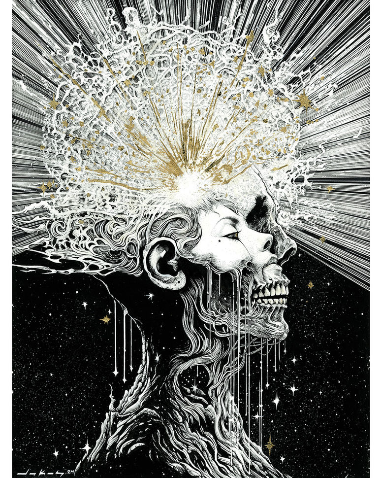ink drawing by Dakos