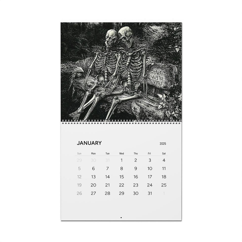 Alex Dakos art calendar 2025
