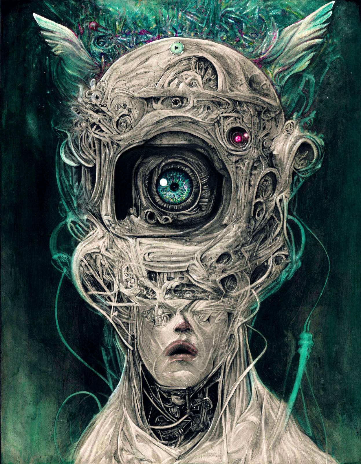 Mixed media art by Alex Dakos