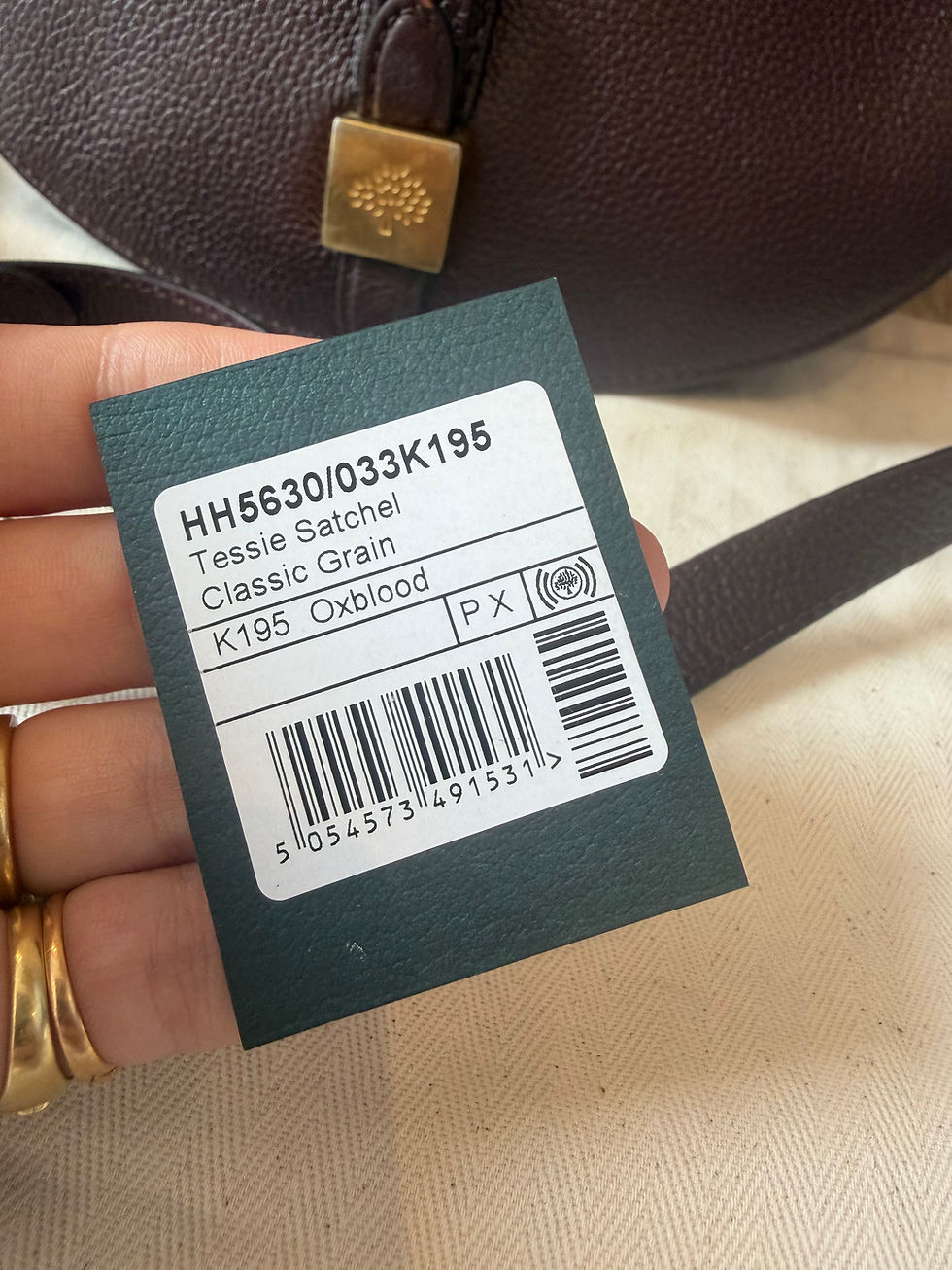 Thumbnail: MULBERRY Tessie Satchel - Oxblood