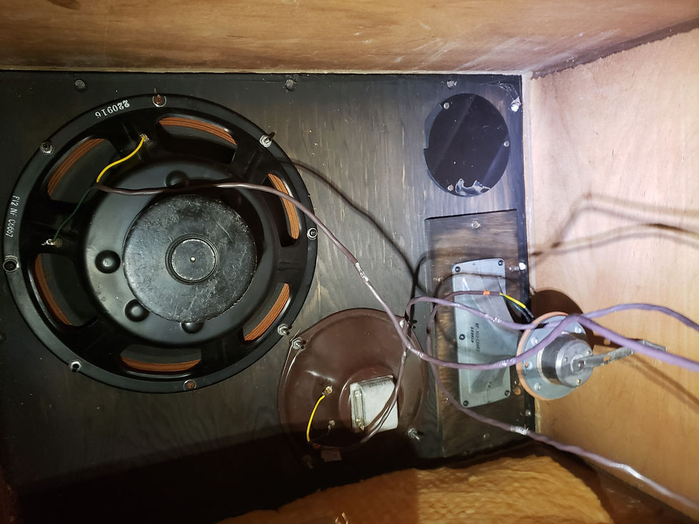 Thumbnail: Jensen CN-100 3-Way 16ohm Speakers, Furniture Grade, Restored 😍