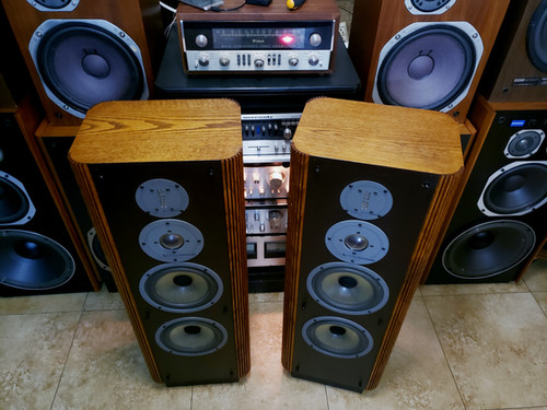 【A】◆INFINITY RS4b インフィニティ Infinity RS-4/B Vintage Floor Speakers Pair - New Foam, Amazing