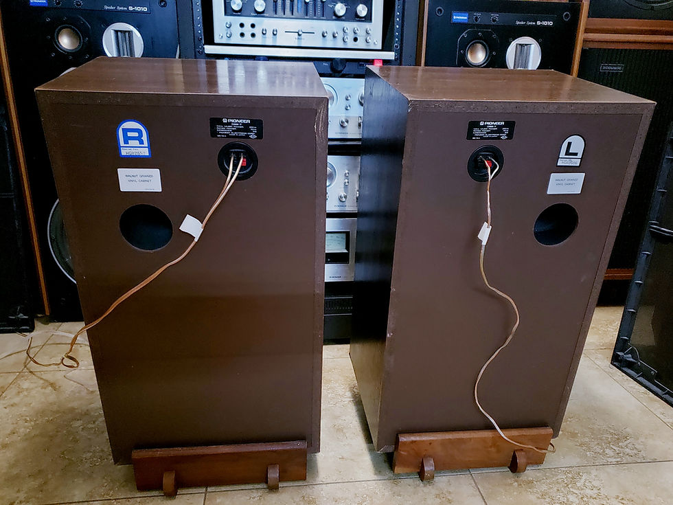 Thumbnail: Pioneer DSS-7 Speakers 12" Woofer, Beryllium Tweeter, Boron Mid - Rare & Orig -