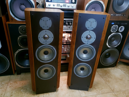 Infinity RS-4/B Vintage Floor Speakers Pair - New Foam