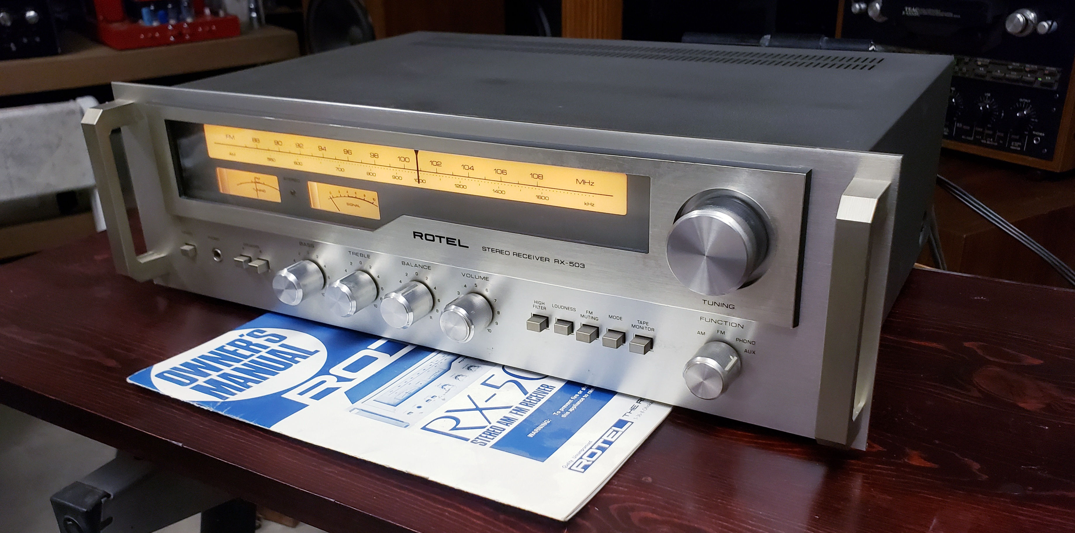 Rotel RX-503 Stereo Receiver & Manual