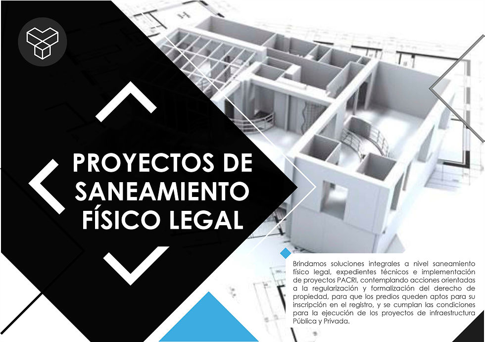 SANEAMIENTO FÍSICO LEGAL