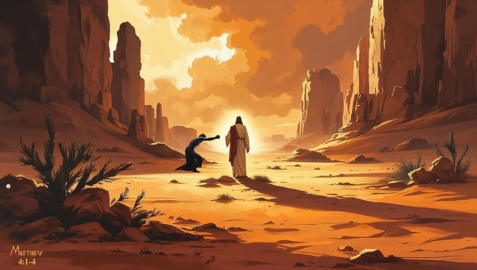 Jesus faces temptation