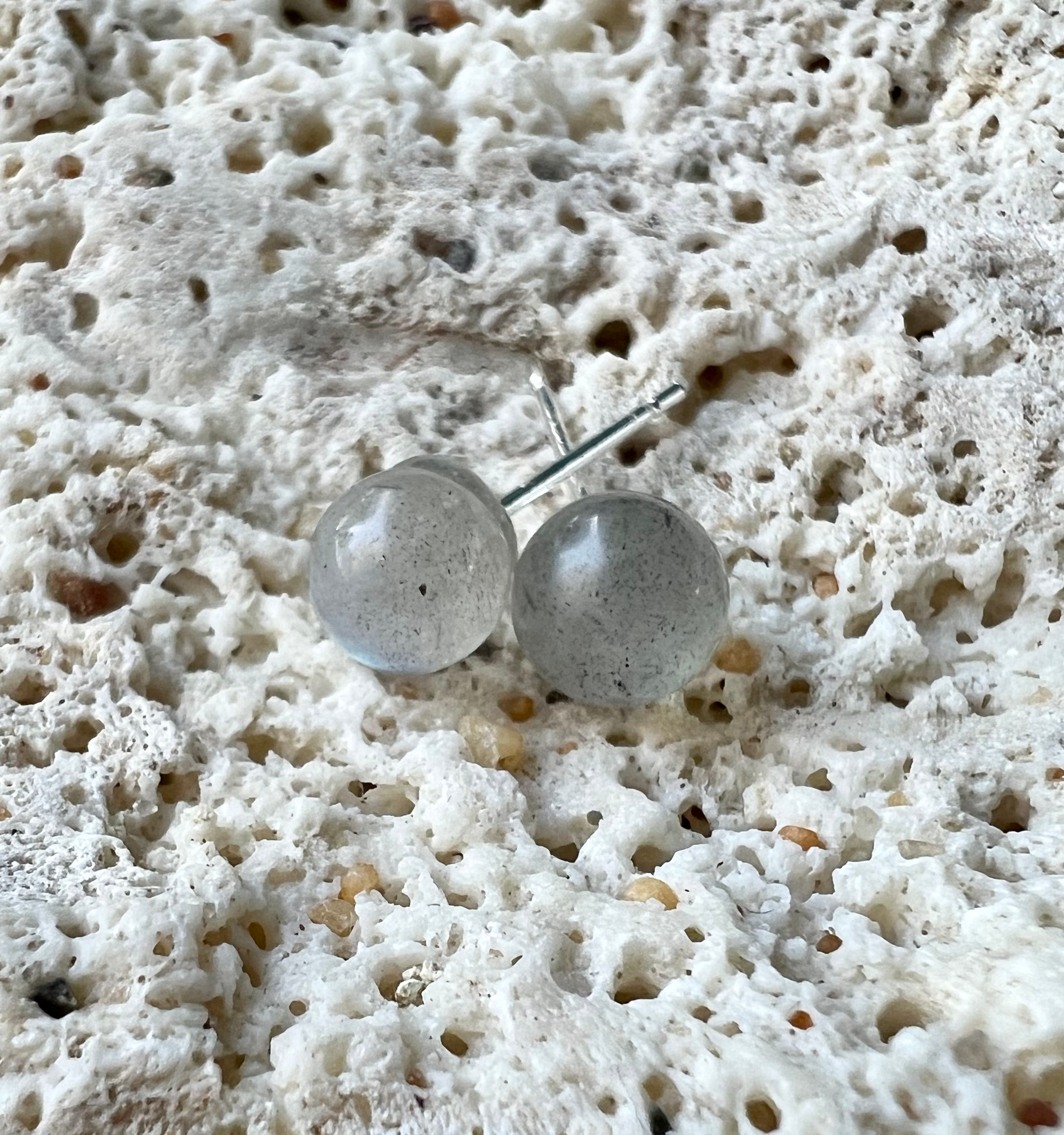 Labradorite Crystal Stud Earrings