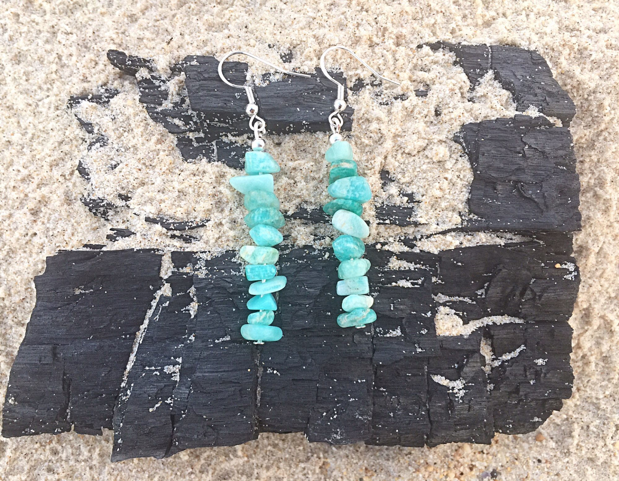 Amazonite Crystal Earrings