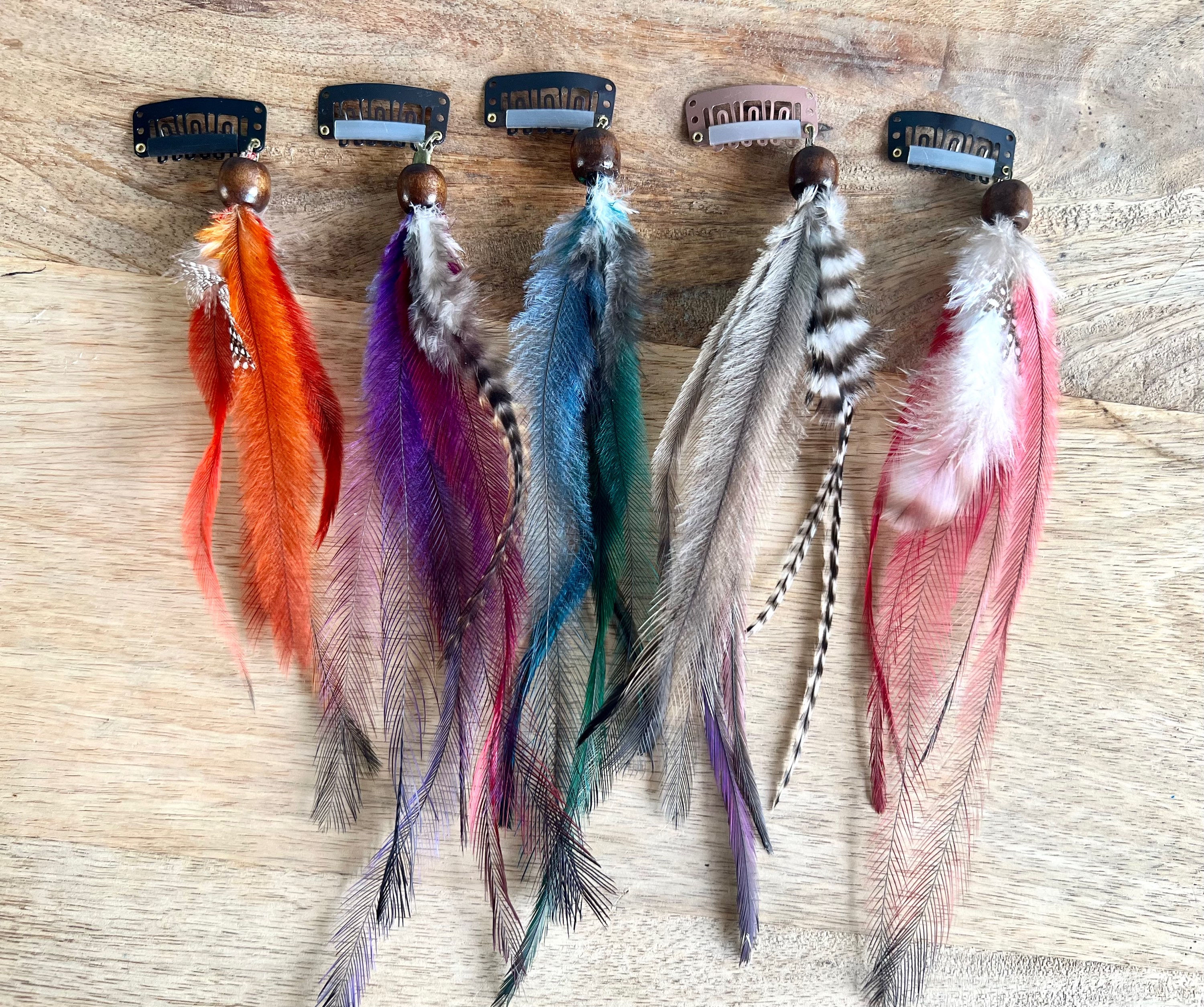 Boho Feather Clips