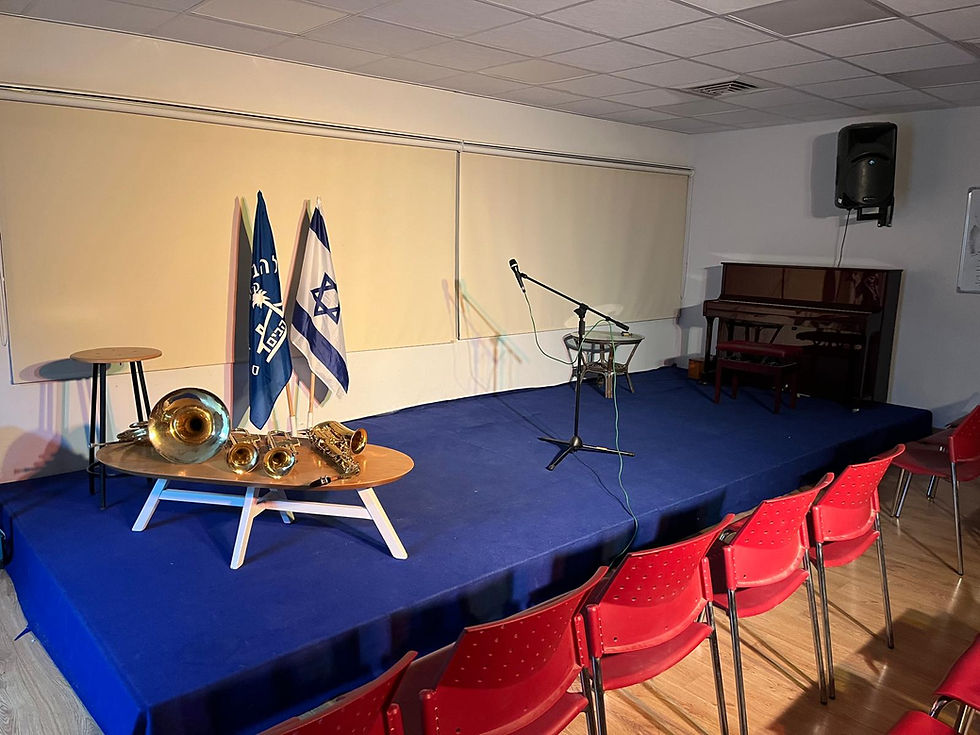 אולם הקונסרבטוריון מוכן לקראת התלמידות והתלמידים