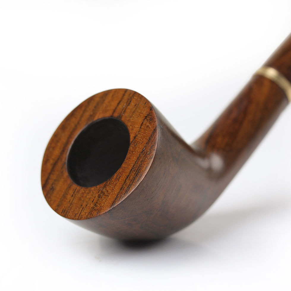 Thumbnail: Aprileo Horn Tobacco Pipe Ebony Handmade YD220001