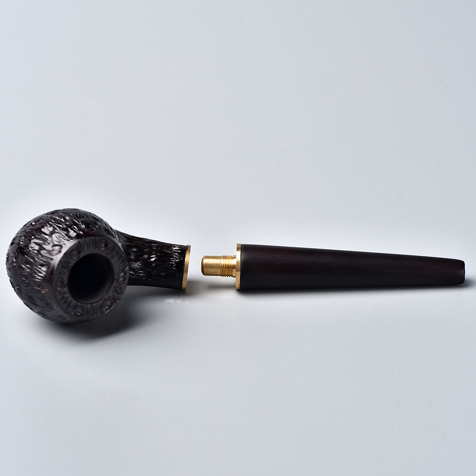 Thumbnail: Apple Bent Sandblast Tobacco Pipe (03#)