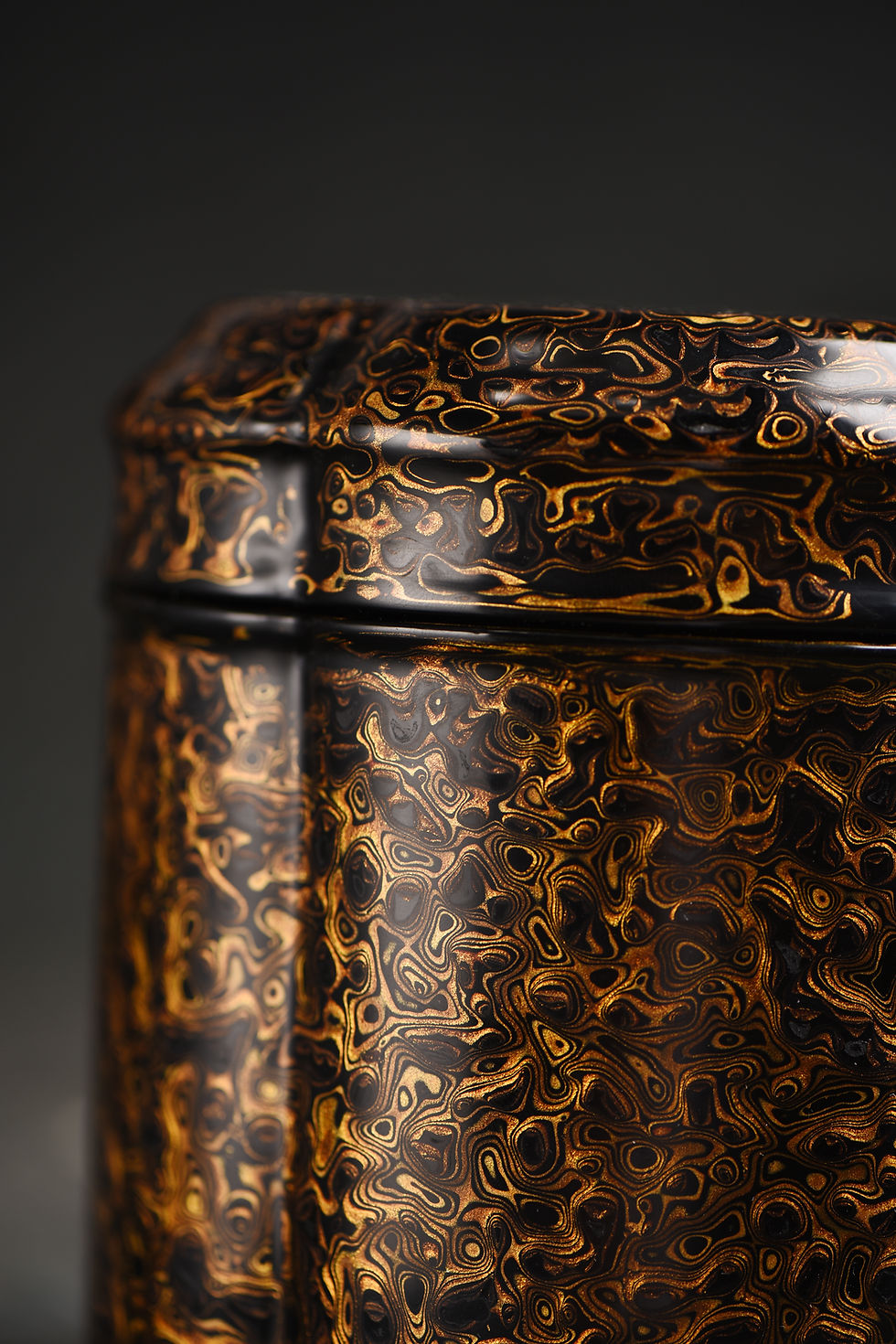 Thumbnail: Tea Container ( Black & Gold) 1074