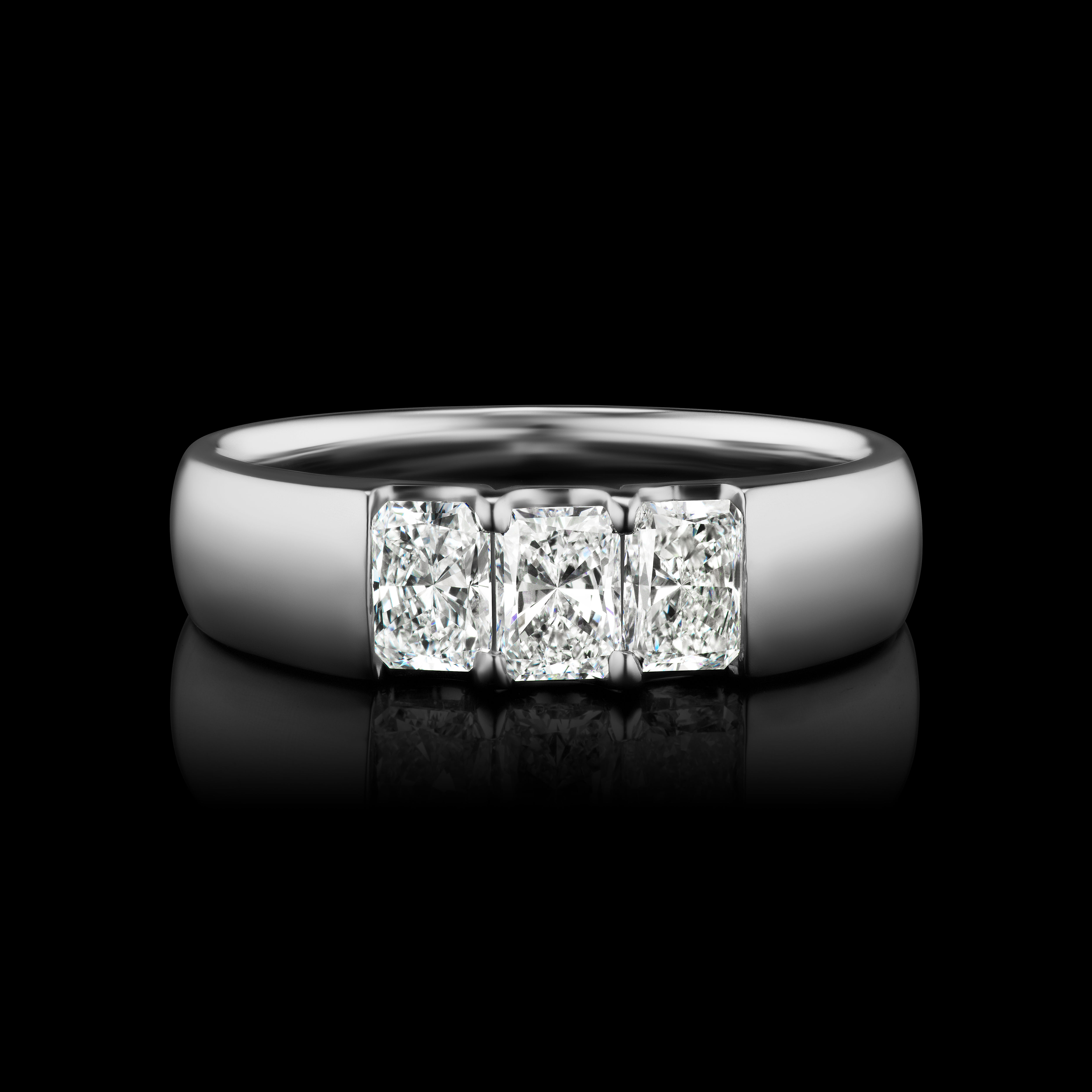 Radiant Cut Diamond Anniversary Ring