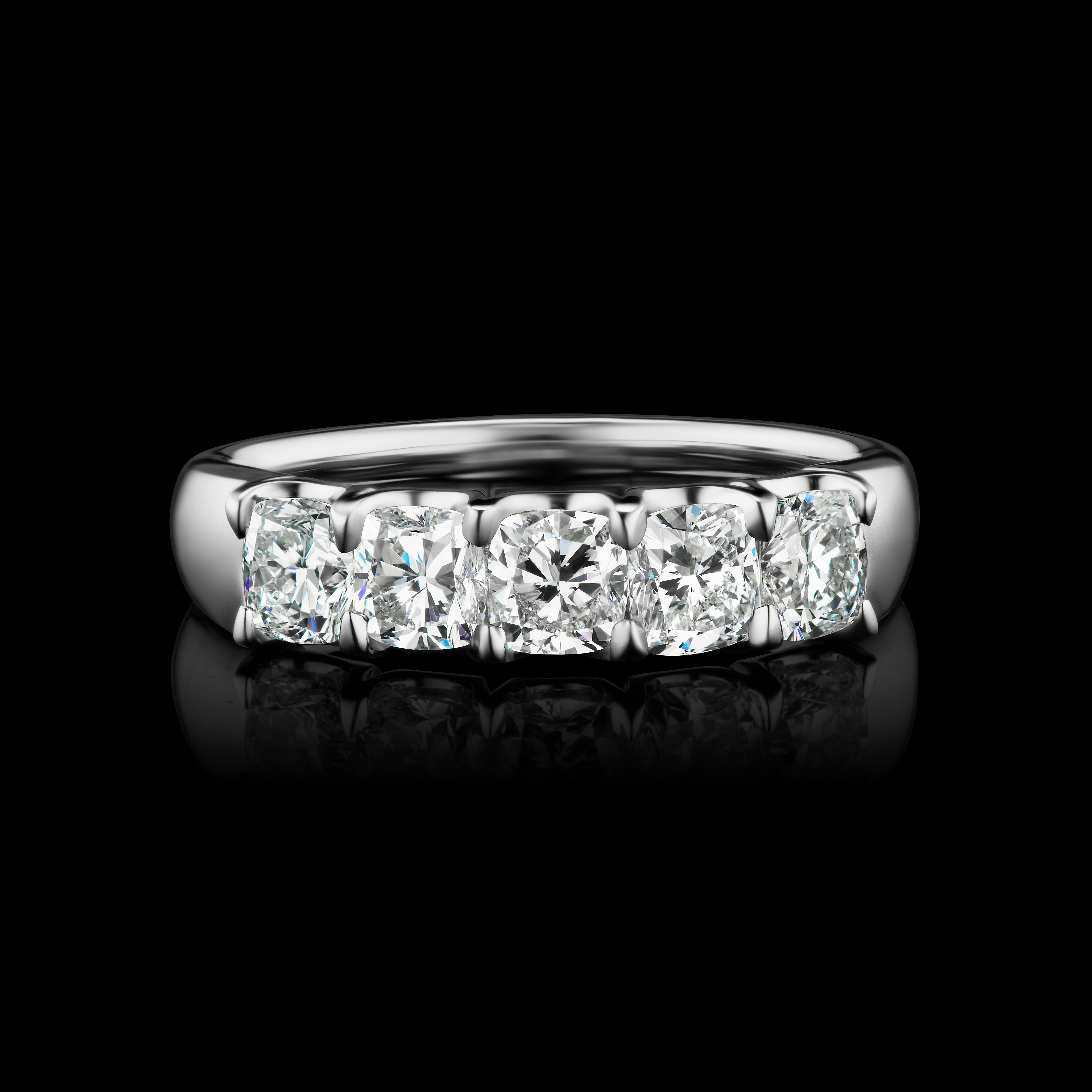 Cushion Diamond Anniversary Ring
