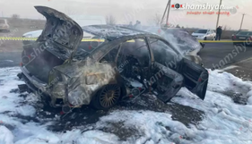 Մրգաշատ գյուղում հրդեհի հետևանքով «Audi»-ն վերածվել է մոխրակույտի