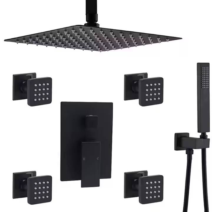 الصورة المصغرة: Luxury Full Body Spa Rain Shower System – 6-Jet Massage Panel