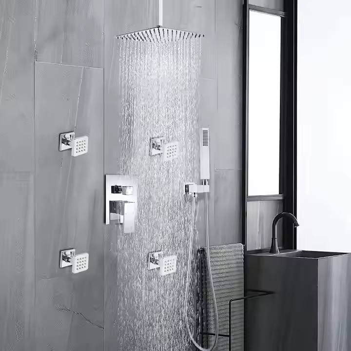 Thumbnail: Luxury Full Body Spa Rain Shower System – 6-Jet Massage Panel