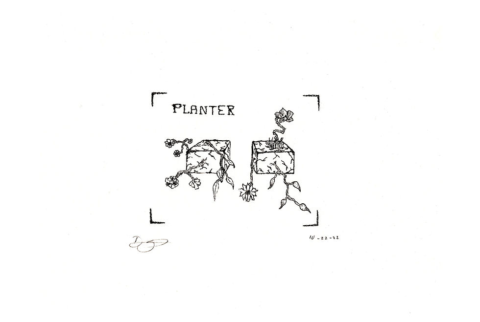 "Planter" Postcard Art Print