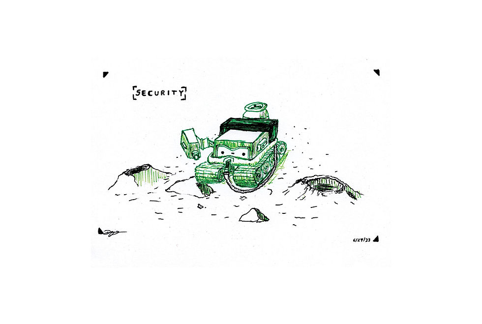 "Security" Postcard Art Print