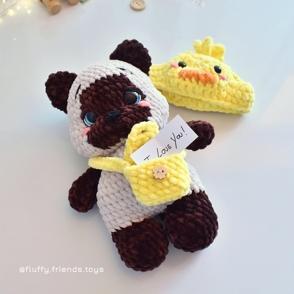 Thumbnail: WILLOW - the messager cat - Handmade amigurumi cat