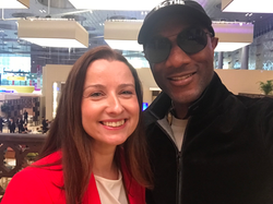 Ciara Riordan and Aloe Blacc Web Summit Qatar 2026
