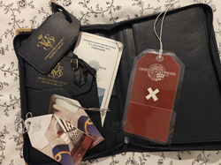 Intérieur de la pochette de voyage Orient Express