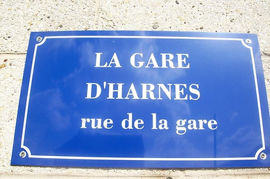 Plaque Gare de Harnes