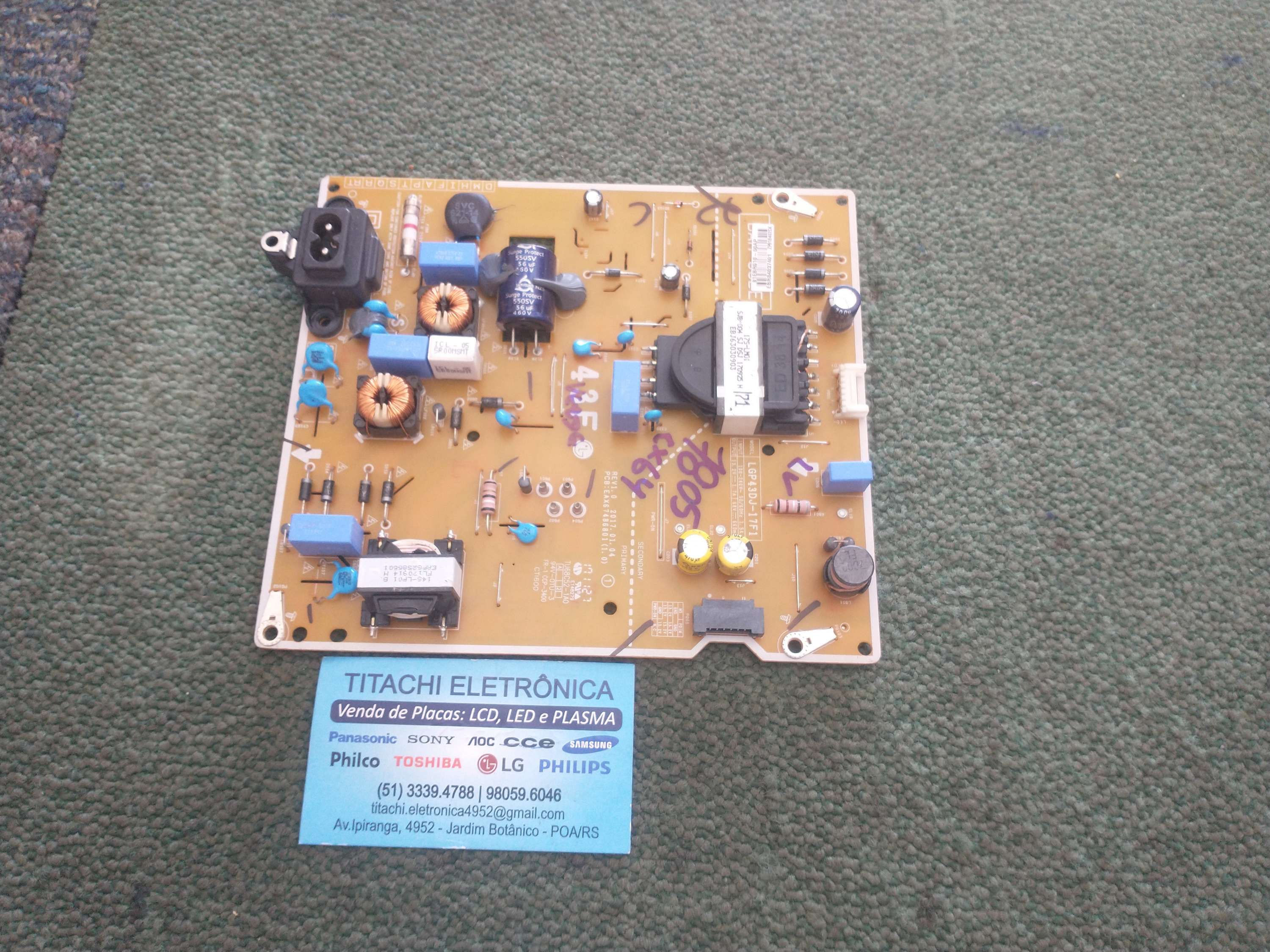 Placa fonte AOC: LE39D7430