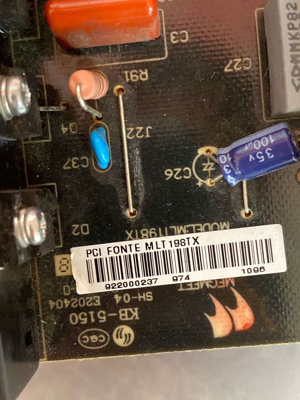 Miniatura: Placa Da Fonte Cce D42 / MLT198TX 