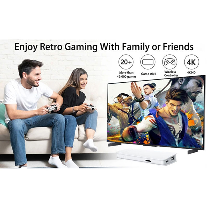 Miniatura: M15 4K TV Game Stick 64GB Built-in 3/40000+ Retro Games Console with Wireless Ga