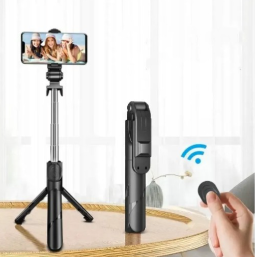 Miniatura: Mini Tripod Stick 360 Bluetooth Selfie Stick 3in 1 Mobile Phone